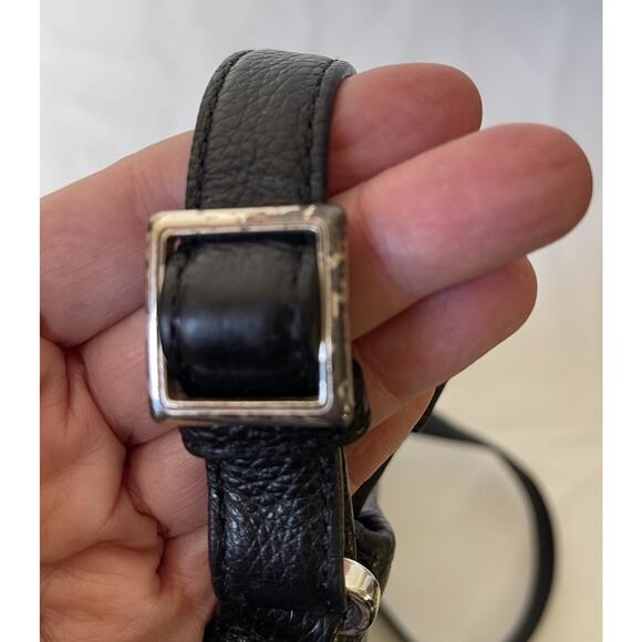 Brighton Black Python Pretty Tough Studded City Crossbody Bag Purse - Picture 10 of 10